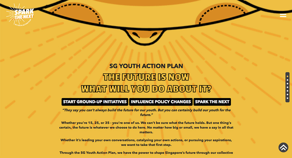 Screengrab from YouthActionPlan.sg