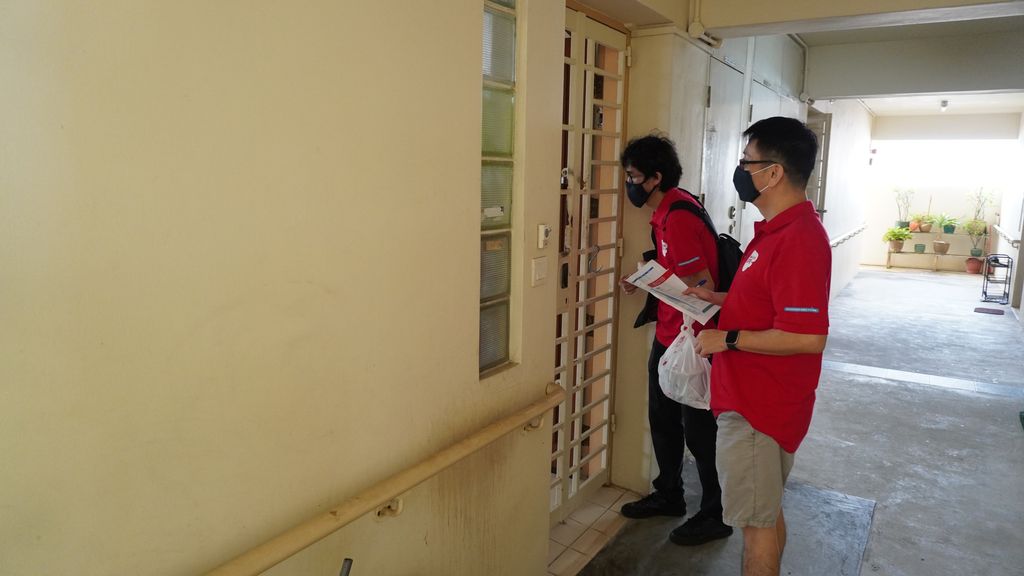 Volunteers at work