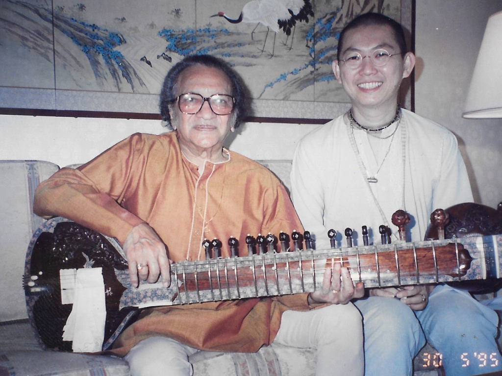 Kenny with his childhood idol and guru