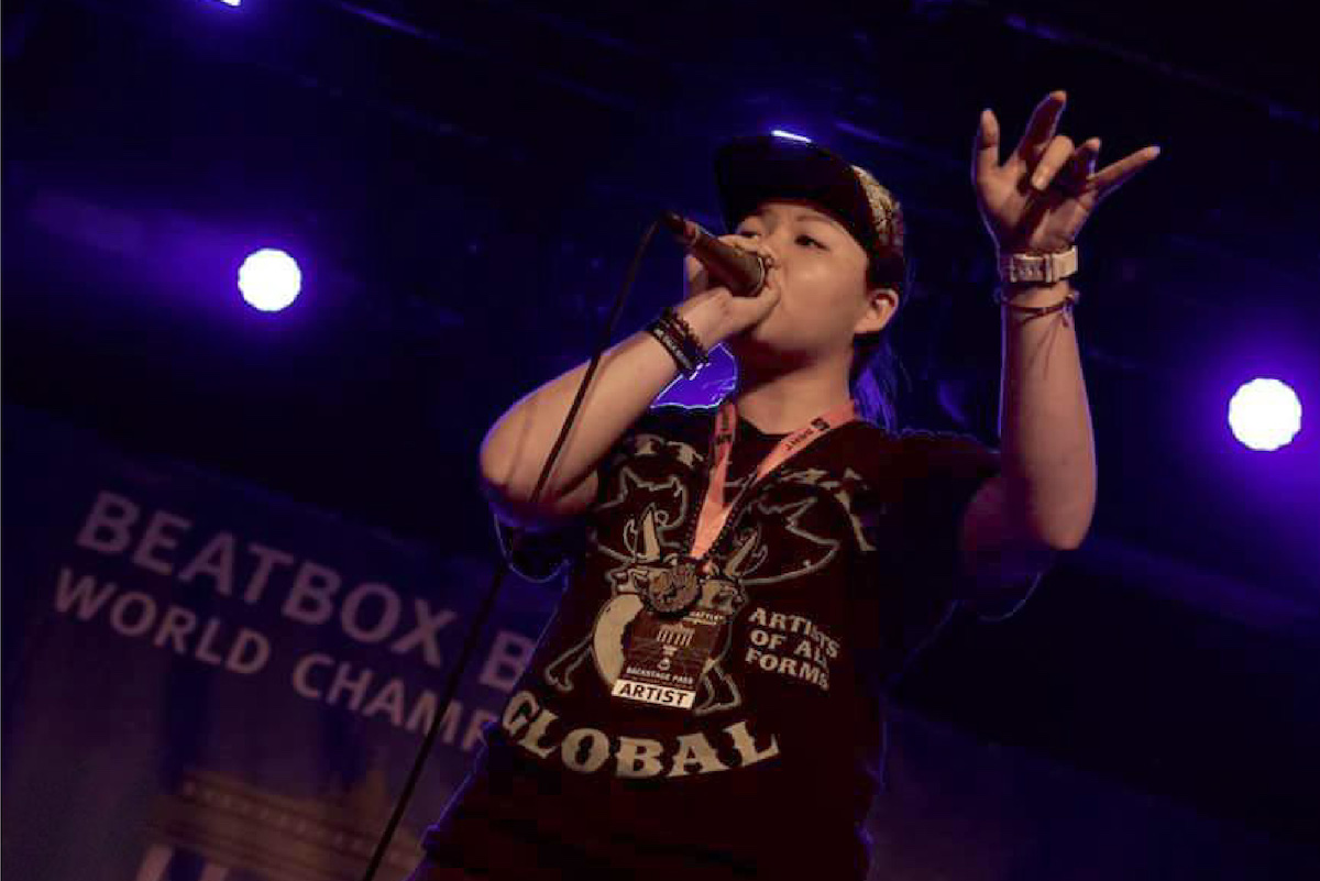 Elaine represents Singapore at an international beatboxing competition