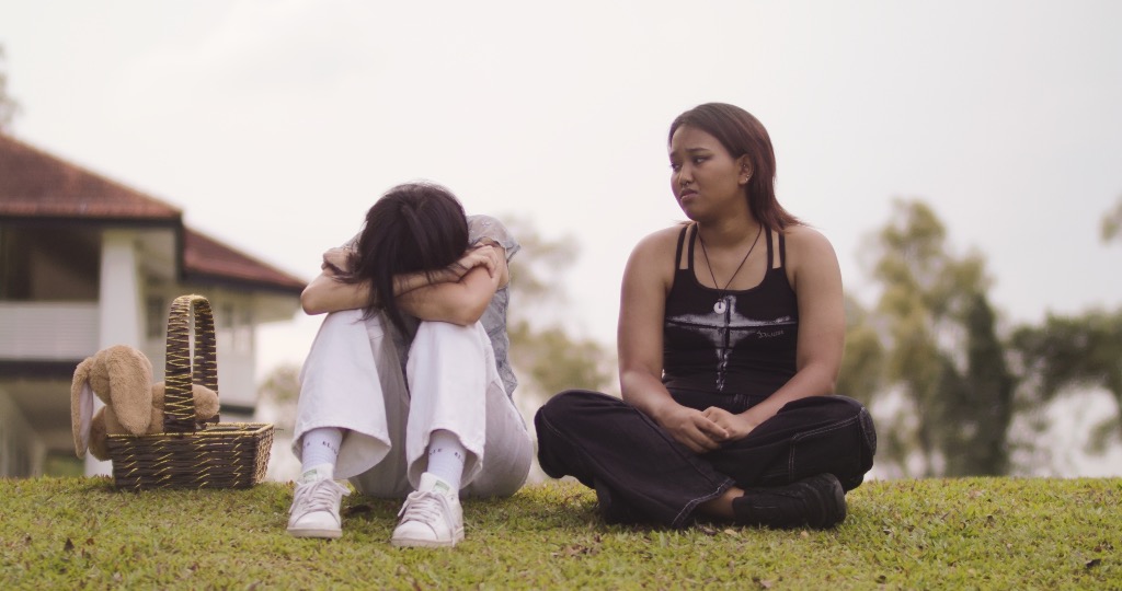 An emotional moment from Dawn’s short film “What Would Mitch Do?” An emotional moment from Dawn’s short film “What Would Mitch Do?”